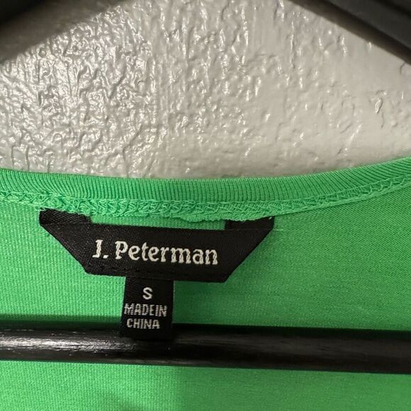 J. Peterman French Film Star Travel Wrap Dress Size Small Lime Green - Picture 5 of 5